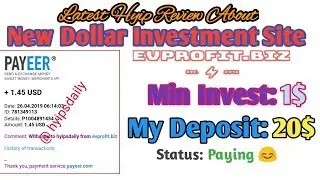 New Trusted Hyip Site #evprofit.biz Running: 2 Days. Min Invest: 1$. Ratings: 4🔆 - Hyips daily