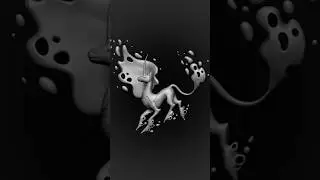 Sculpting a radioactive unicorn ZBrush 3D modeling #zbrush #speedsculpt