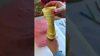 Easy way to make a Princess Castle birthday cake! 👑 #birthdaycake #princess #castle #kidsbirthday