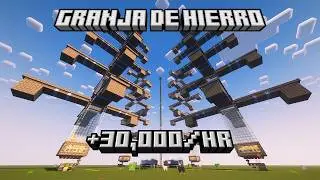 Como hacer GRANJA DE HIERRO +30,000 POR HORA! | Minecraft 1.21.11