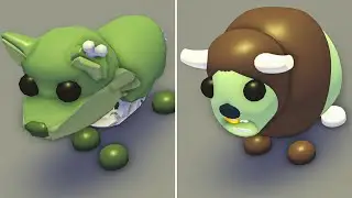 Adopt Me New Zombie Wolf vs Zombie Buffalo Comparison