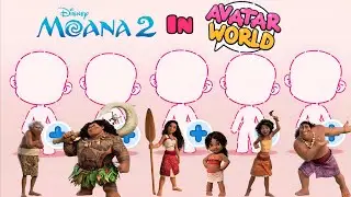 How To Make Moana 2 🌊🛶 characters in Avatar World!! #avatarworld #moana2 #video 