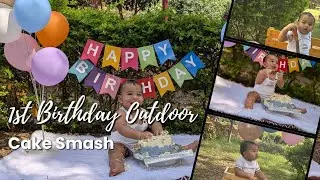 1st Birthday Outdoor Cake Smash | Birthday Photos | Photoshoot Ideas | Baby Photoshoot Ideas