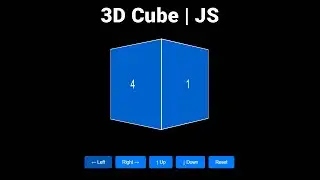 🌟 Code Interactive 3D Cube  (HTML, CSS, JS) | mzcode01 #cssprojects #javascriptprojects #webdesign