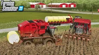 Massive Cotton Harvest feat. Colossus 7000! | Farming Simulator 22