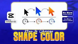 Use Color on Shape in CapCut | Tutorial-03 #capcuttutorial #shapeanimation