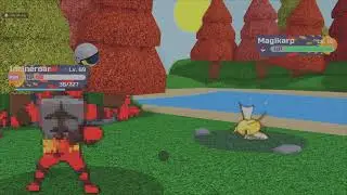 Catching SHINY MAGIKARP IN Pokemon Brick Bronze Roblox and Evolving it into Shiny Gyarados CRAZY