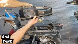 Honda Elite / Spacy 125 /150 - Gas Tank Removal / Installation | Mitch's Scooter Stuff