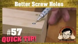 Why old-timey woodworkers' screws held better (How to bore proper pilot holes)
