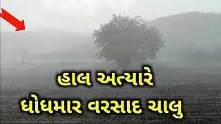હાલ અત્યારે ધોધમાર વરસાદ ચાલુ ll વીજળીના કડાકા ભડાકા સાથે લાઇવ વરસાદ