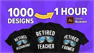 Create 1000 Scalable Designs in 1 Hour using Adobe Illustrator