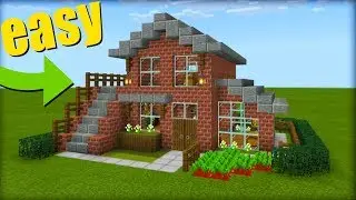 Minecraft Tutorial: How To Make A Brick House 
