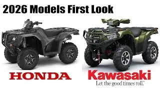 First 2026 Honda and Kawasaki ATVs First Look Review and the Return of the Honda Pilot?