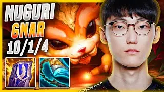 Nuguri Gnar TOP vs Ir&eacute;lia - KR Challenger Patch 11.4