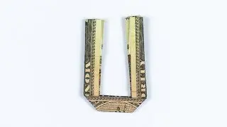 Money Origami Alphabet Letter U 🤩 COMPLETE Dollar Alphabet