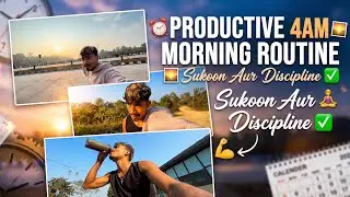 Productive 4AM Morning Routine: Sukoon Aur Discipline 🌅 ✨ 💪 || vlog #18 
