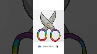 ✂️How to Draw Scissors - Easy Drawing #easydrawing #drawingtutorial #drawing #howtodraw #draw #color