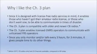 The Channel 3 Plan (3-3-3), My Thoughts, Howto, Amateur Radio Calling Frequencies