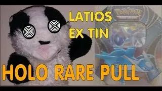 LATIOS EX TIN OPENING - AMAZING HOLO RARE PULL!