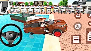 Car bike game: spiderman purchased modified an indian pink police 🚨 car and crash the train 🚂 