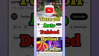 How To Disable Auto Dubbed Audio On YouTube | Turn Off YouTube Auto #youtubesecrets