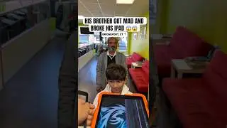 Младший брат разозлился на него и РАЗБИЛ его iPad 😱😱 #шорты