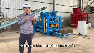 QT4-25PLC-A smallest mechanical concrete block machine with PLC system | Demonstration from CANMAX