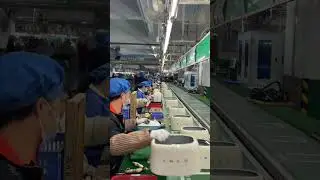 Small household appliance assembly line # toaster assembly line  # assembly line #belt conveyor
