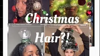 Вирусные рождественские преображения причесок 🎄 | Подборка праздничных причесок из TikTok