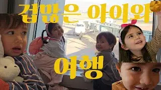 겁쟁이 아이들과 겁 없는 영국 여행, 멍멍이들과 친해질 수 있을까? 남매육아일상브이로그