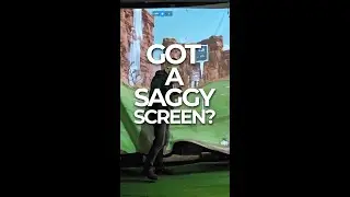 Fix Your Saggy Golf Simulator Screen with aboutGOLF