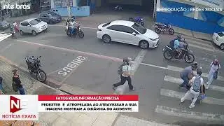 C&acirc;mera  registra ATROPELAMENTO e revela como o acidente aconteceu.