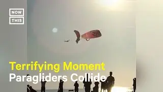 Paragliders Collide During International Air Games Festival