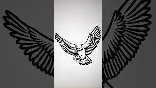 How to Draw Animals | Bald Eagle Drawing and Coloring for Kids #art #drawing #animals