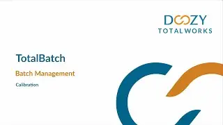 TotalBatch SuiteApp: Batch Management II &ndash; Calibration