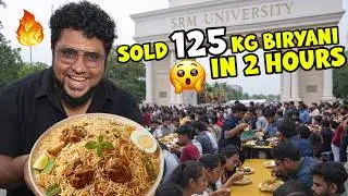 Sold 125KG Biryani in 2 hours😱🔥Pakoda Boyz Biryani at SRM University | Tamil Food Review