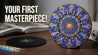 2025 Learn to paint a 6 inch Dot Mandala step by step tutorial #mandalaart 2025