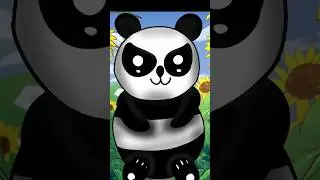 Cute panda drawing 🐼🩷✨️🥕 #digitalart #cutepanda #digitalartreel #digitalartshorts #art #pandaart