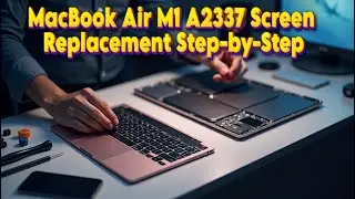 MacBook Air M1 A2337 Screen Replacement | Rose Grey Panel Change Step-by-Step