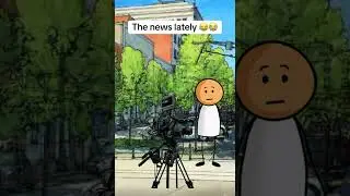 The news lately be like #newsupdate #news #animation #reporter #funnyshorts