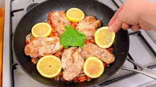 Сливочный рецепт курицы с чесноком и лимоном. Рецепт курицы на одной сковороде
