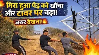 Tower Par Chad Gaya 😱 | Rajastha Trip Day 4 | गिरा हुआ पेड खींचा 🙏🏻🫡 | RKM BOYS #vlog #comedy 