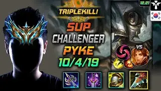 Challenger Support Pyke Build Prowler's Claw Hail of Blades - LOL KR 12.21