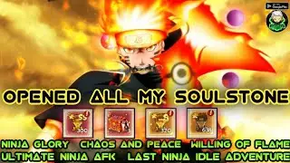 OPENED ALL MY SOULSTONE AND CHEST CHAOS AND PEACE | NINJA GLORY