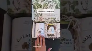 unboxing a Ritual Box with samples as she prepares to offer our loose leaf teas in her beautiful