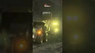 Hitachi EX1200 & CAT 777 Working at Night | Iron Ore Mining Shorts