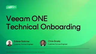 [AMER] Onboarding for Veeam ONE