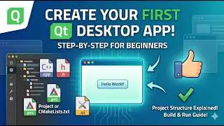Qt Creator Tutorial for Beginners | First Application & File Structure