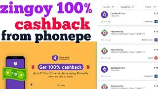 zingoy 100% cashback up to 20 rs from phonepe
