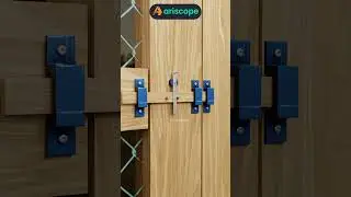 Smart Rotating Bar Latch for Secure Locking  #ariscope